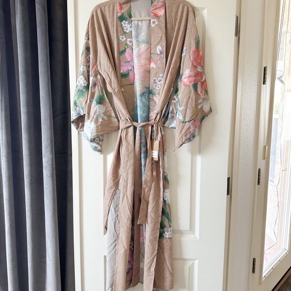 Boho peacock 🦚 kimono NWT multi color large - Picture 5 of 12